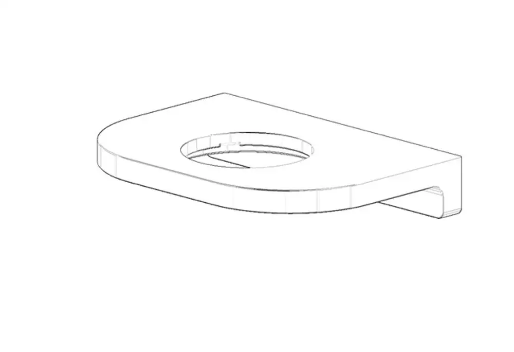 DORNBRACHT Halter für Seifenschale ERSATZTEILE 081796516 142 x 26 x 101 mm Chrom, 081796516-00 Galeriebild 1
